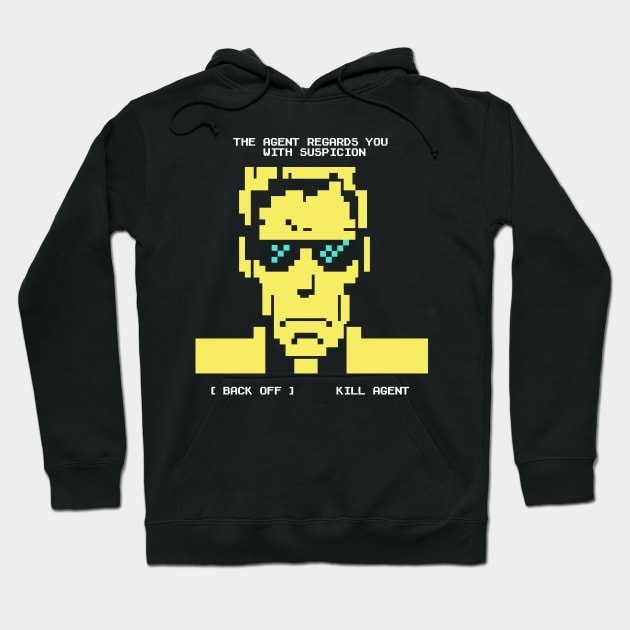 Bandersnatch Suspicious Agent Hoodie by Meta Cortex